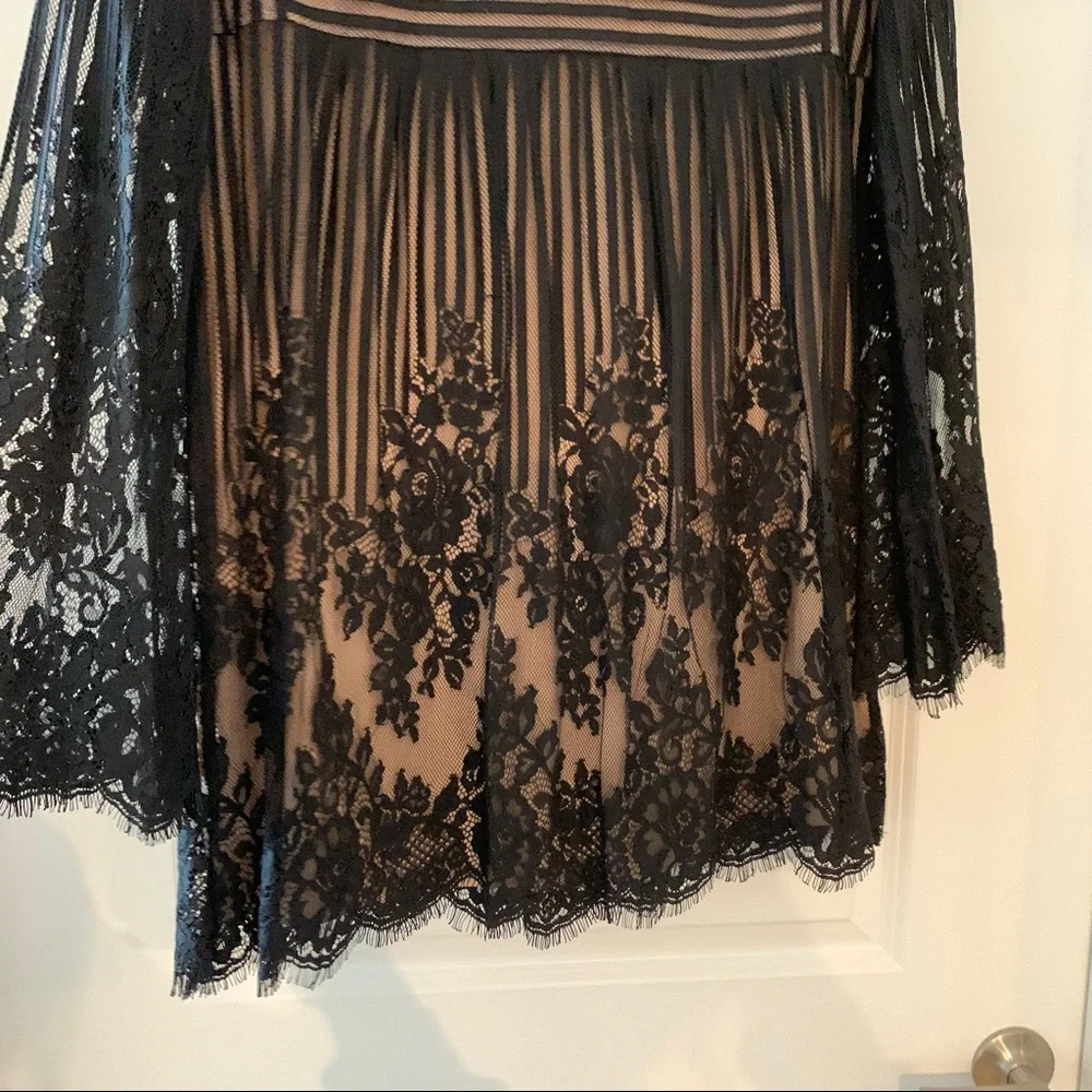 💞3 for $50💞BCBGMAXAZRIA black lace babydoll mini dress size Medium - Picture 8 of 14